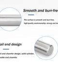 304 Stainless Steel Dowel Pins 5 Pack 10x85 Precision Ground Pro Grade Alignment Dowels shown with smooth finish and chamfered ends.