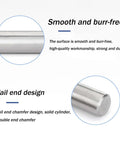 Built Tough 304 Stainless Steel Dowel Pins 20 Piece Pack Precision Ground surface showing smooth and burr-free finish.