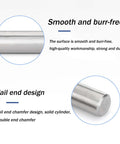 Top Shelf 304 Stainless Steel Solid Dowel Pins 10 Pack Precision Ground, smooth surface and tailored tail end design.