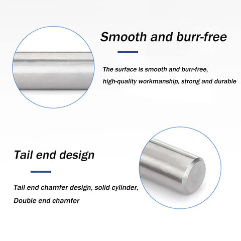 Rock Solid 304 Stainless Steel Dowel Pins 10 Pack Dead Nuts Precision Alignment Hardware For Woodworking Machine Shops And Mechanical Assembly Heavy Duty Tooling 8 X 14 Millimeter Tight Fit Guaranteed, smooth stainless steel surface details.