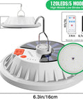 Ultra Bright 4000LM Camping Lantern With Remote Control USB Rechargeable All-Weather Waterproof Hanging Light dimensions