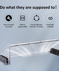 4 Pack Transparent Adjustable Air Deflectors For Vents And Ceiling Registers 8.5 To 15 Inches Magnetic Mount Easy Fit on vent
