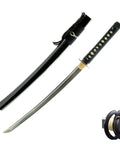 Unsharpened Stainless Steel Wakizashi Iaito for Iaido Training and Kata Practice, 21 Inch Blade with Musashi Tsuba Guard