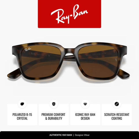 Light Havana Square Sunglasses With Dope B Fifteen Brown Lenses Unisex Wayfarer Inspired Frame 51mm UV400 Protection front view