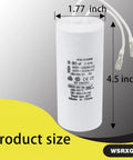 Motor Capacitor Replacement For Global Hydraulics Auto Lift Power Unit 60UF Plus Or Minus 10 Percent Tolerance Pro Grade