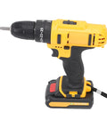 21V Cordless Drill 35Nm Impact Driver Kit 2 Speed Screwdriver Tool Wood Metal Plastic with battery, ideal for home repairs.