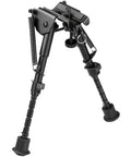 6 To 9 Inch Adjustable Rifle Bipod For Outdoor Use, Heavy Duty Steel And Aluminum Build, Quick Deploy Legs With 5 Settings