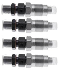 Toyota Injector Nozzle For Hilux Hiace 3L 2L 1991 1998 4 Pack Crude Oil Fuel Injector Nozzle 23600-69165 23600-59105 093500-4042 Spare Parts Gas Saver MPG Boost, four metal nozzles