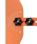 Detail of No Sweat Stair Treads Gauge Template With Quick Adjust Flex Angles for precise angles and measurements.