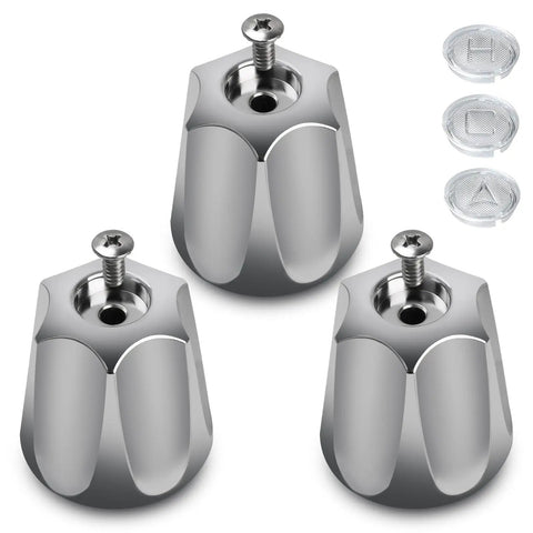 81428 Tub And Shower Knob Replacement Kit For Price Pfister Verve Tub And Shower Handle Chrome Finish, with screws and markers