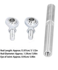 Adjustable Alternator Tensioner Rod Kit For Universal Bracket Fit Five And A Half Inch Length And Five Eighths Inch Diameter Center To Center Adjustable From Seven And A Half To Nine Inches Drag Race Style Heim Joint SBC Compatible Easy Mount, stainless rod and heim joints