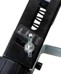 Close-up of Badass Adjustable Automatic Chain Screw Gun Adapter For Drywall And Plasterboard Auto Feed Nailing Machine Attachment showing depth adjustment feature.