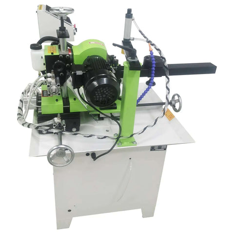 Slick CNC Circular Saw Blade Sharpener With Smart Touchscreen showing digital controls and 550W motor for efficient blade sharpening.
