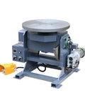 Heavy Duty Welding Positioner With VFD Display Handling Up To 1102 LB Horizontal Load For Precise Circumferential Rotating Welding Table Setup And Smooth Variable Speed Control, featuring a gray rotary table.