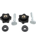 Pro Grade 2 Pack Lawn Mower Handle Knob Bolt Kit For Toro Models Fast Fix Damaged Controls Brings Back Pro Quality Grip And Stability On Your Ride Or Walk Behind Mowers So You Can Get Your Yard Work Done With Total Ease Every Single Time, black plastic knobs with bolts