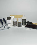 Solid Concrete Bathtub Repair Kit In Sand Shade Loaded With Heavy Duty Epoxy Putty And Protective Glaze To Fix Chips Pinholes And Worn Coats Effortless Mix Application Takes The Hassle Out Of Home Reno, including putty, sealers, and tools.