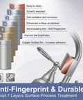 Brushed Nickel Two Handle Centerset Bathroom Faucet 7-layer coating anti-fingerprint and corrosion resistant treatment