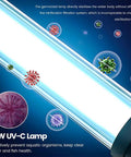 13W UV-C lamp in All In One Pond Filter Pump 950 GPH With UV C 13W 110V Inverter Fountain Kit sterilizing water