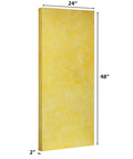 Pro Grade Heavy Duty 6 Pack Of 2 Inch Thick Unfaced Fiberglass Insulation Panels With Badass Noise Control And Killer Thermal Shield R Value 87 For Studios, 2" thick, 24" x 48" panel.