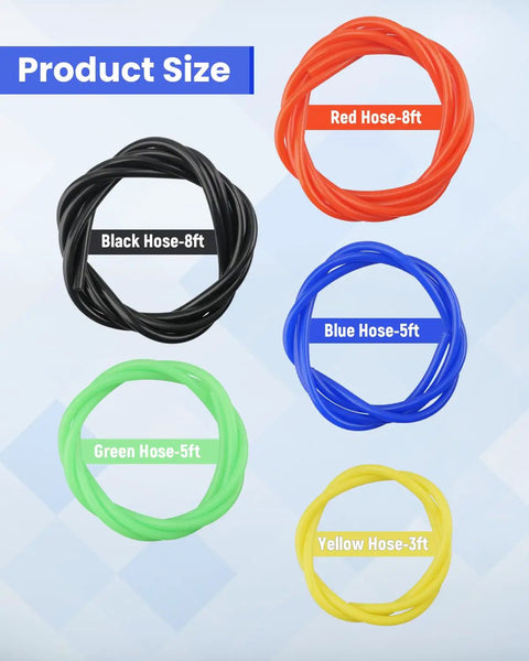 Premium 5pc Vacuum Line Kit For Ford F150 With 305w 351w 5.0l And 5.8l Engines Plus Durable Rubber Hoses That Hold Up Tough In Any Engine Bay For 9296 Models, color-coded hoses