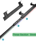 Bad Ass 3 Fold Telescopic Keyboard Drawer Glide Under Desk Sliding Tray With Smooth Quiet Operation Built From Cold Rolled Steel Is Rust Resistant And Holds Up Against Daily Grinds Perfect Setup For Gamers Who Want Solid Performance All Day. Three-section steel keyboard tray slide