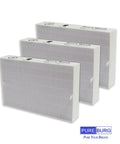 Replacement True HEPA Filter Kit For Honeywell InSight HPA5300B HPA5350 And PowerPlus HPA3300 Air Purifiers shown in three packs