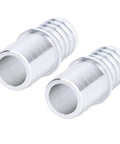 Front view of aluminum alloy Three Quarters Inch Hose Barb Splice Coupler for radiator intercooler repair fitting