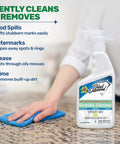 Biobased Granite Counter Cleaner With Plant Powered Formula Food Safe For Kitchens Streak Free Shine on granite countertop