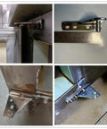 4 Piece Refrigerator Hinge Set With 35mm Wheelbase Zinc Alloy For USTAR GRISTA Commercial Fridges, heavy-duty hinge installation