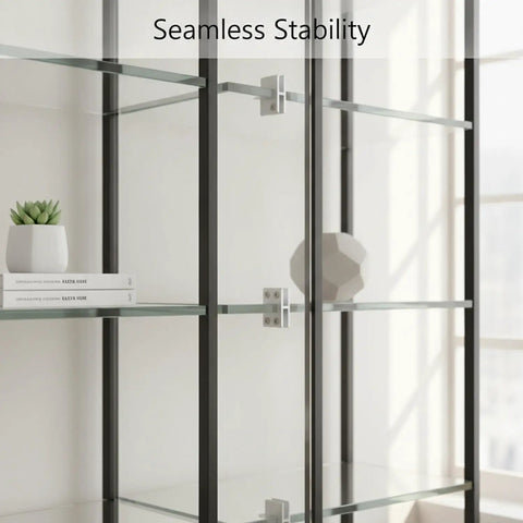 Sturdy Aluminum Alloy Glass Shelf Clip Support Built To Last For Secure Mounting In Metal Frames And Silver Hardware Fitting