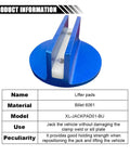 Magnetic Jack Pad 0.37 Inch Slotted Aluminum Grooved Jack Puck Pinch Weld Frame Rail Adapter With Large Slot For Most Cars Blue