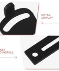 Close-up of Heavy Duty Barn Door Handle With Comfortable Grip for Sliding Barn Doors showing mounting details.
