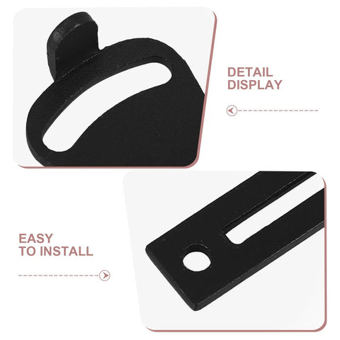 Close-up of Heavy Duty Barn Door Handle With Comfortable Grip for Sliding Barn Doors showing mounting details.