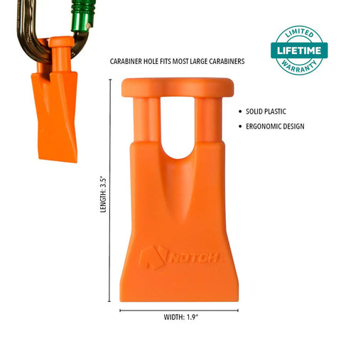Dope Mini Climbing Wedge For Arborists, Stowable Carabiner Friendly Tool Carrier Felling Wedge, 3.5x1.9 inch solid plastic