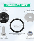 Quick Release Fastener Kit For Cars 4 Piece Bumper Trunk Fender Hatch Latch System With O Rings Washers And Stainless Screws