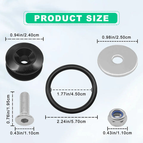 Quick Release Fastener Kit For Cars 4 Piece Bumper Trunk Fender Hatch Latch System With O Rings Washers And Stainless Screws