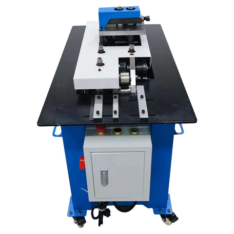 Front view of Electric Sheet Metal Seamer Pro Grade Multi Functional Seam Lock Forming Machine With 7 Shape Options For 1.2mm Iron Sheet 220V