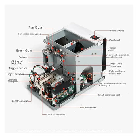 Fully Automatic Screw Arranging Machine Feeder And Vibrating Bowl Dispenser With Intelligent Brush Adjustment System For Precision Sorting Fast DIY Assembly Line Automation Project