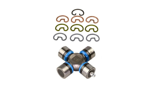 Greaseable U Joint Kit 1310 1X OSR Snap Ring Style For 1310 SPL22 Series Universal Joint with snap rings displayed