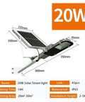 JUDYSSY Courtyard Light Solar Lights Outdoor Garden Led Outdoor Safety Solar Floodlight Street Light IP65 Waterproof 20W solar street light with solar panel.