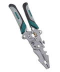 Badass 16 In 1 Foldable Wire Stripper And Cable Cutter With Precision Crimping Pliers forged from solid chrome vanadium steel, compact design.