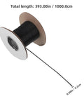 Flame Retardant Braided Cable Sleeve Expandable Mesh Wire Loom Cord Protector Flexible Power Cord Organizer, 393in length.