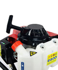 V-Type 63cc Gas Post Hole Digger One Man Auger With 12 Inch Bit Set recoil start mechanism close-up