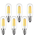 Pack of 6 E14 Dimmable LED Bulb European Base 40W Equivalent 400LM Soft White 3000K Vintage Style Light Bulb 4W Replacement
