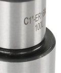 Close-up of the Go To Straight Shank Tool Holder Collet Chuck ER16 100L, engraved details on DN65 carbon steel for CNC machining centers.