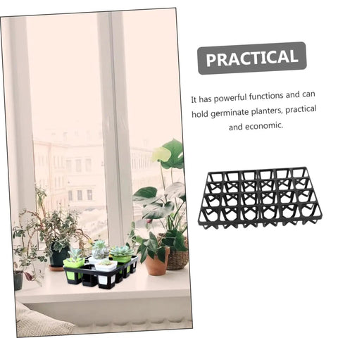 Five Pack Nursery Pot Brackets Durable Planting Trays Racks For Seedling Germination Perfect For Home Garden Greenhouse Seed Starter Kit And Veggie Grow Space