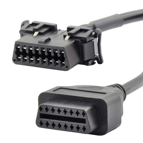 OBD2 OBD II Full 16 Pin Y Splitter Cable J1962 1 Male To 2 Female Connector for Vehicle Diagnostics 50cm Long