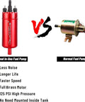Comparison of External Inline 12V Fuel Pump Universal High Pressure 116 Psi For Fuel Injection Systems with standard pump