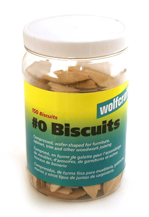 Jar of 150 Pack Beech Wood Biscuit Connectors Size 0 Five Eighths Inch By One Seven Eighths Inch For Furniture Cabinets And Trim Joints A Go-To
