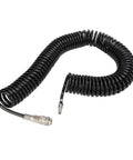 Top Shelf Heavy Duty Retractable Air Hose Compressor Hookup With Kink Free Bend Limiter And Easy Self Rewind Reel for tough projects.